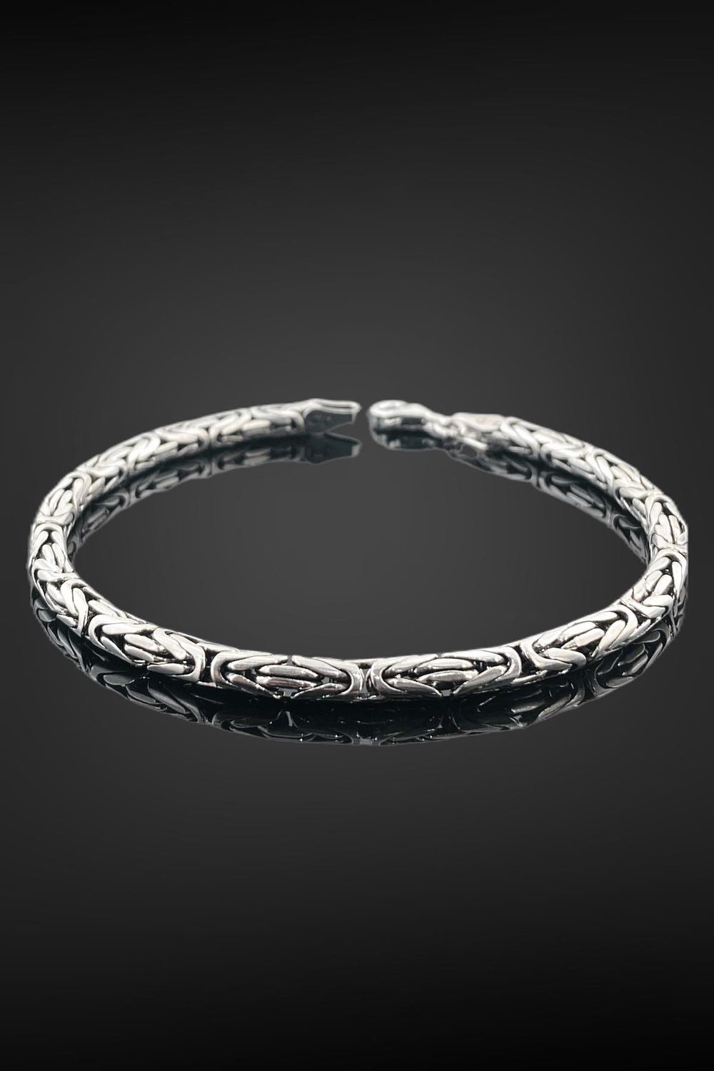 King Chain 17 gr 21 cm 4 mm 925 Sterling Silver Men's Bracelet