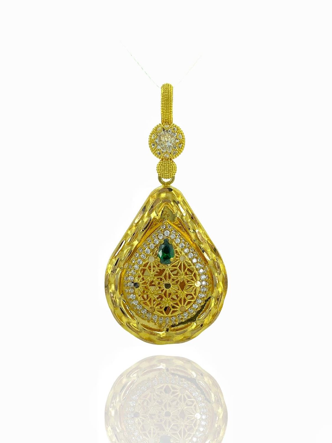Flower of Life 8K Gold Pendant 4.75 gr