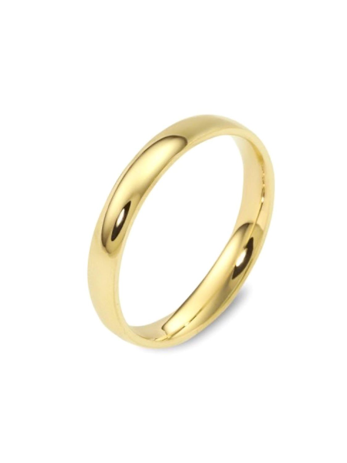 Безшовне обручка з 14-каратного жовтого золота, ширина 3 мм, без каменів, для жінок та чоловіків, доступні розміри 9-30
