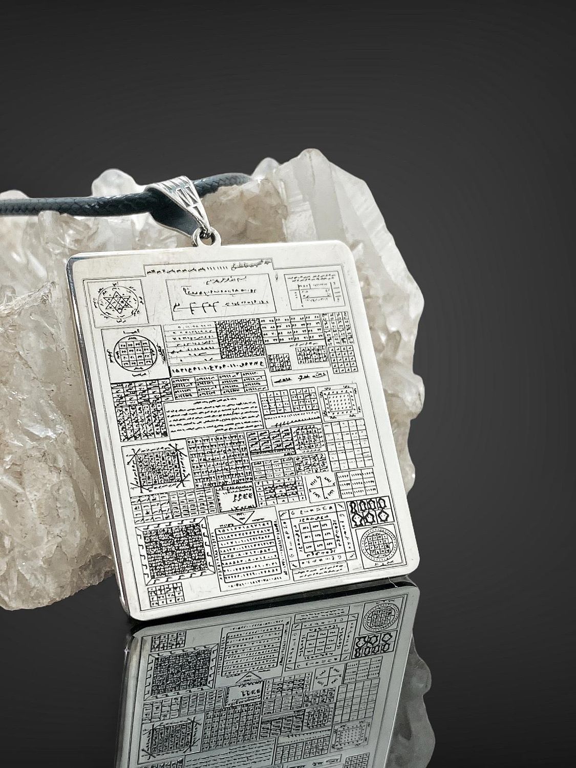 سحر الجني الخرافة الشيطان الموالي تعويذة الصلاة Karachukha 925 قلادة من الفضة الاسترليني