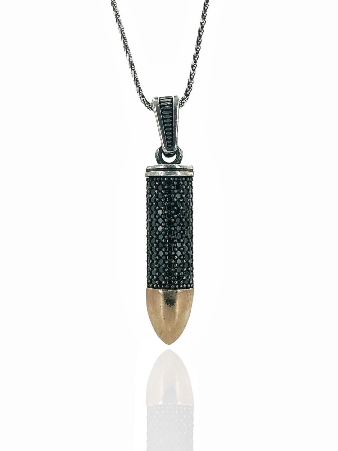 Top Quality Special Design Bullet 925 Sterling Necklace Long Chain 60 cm