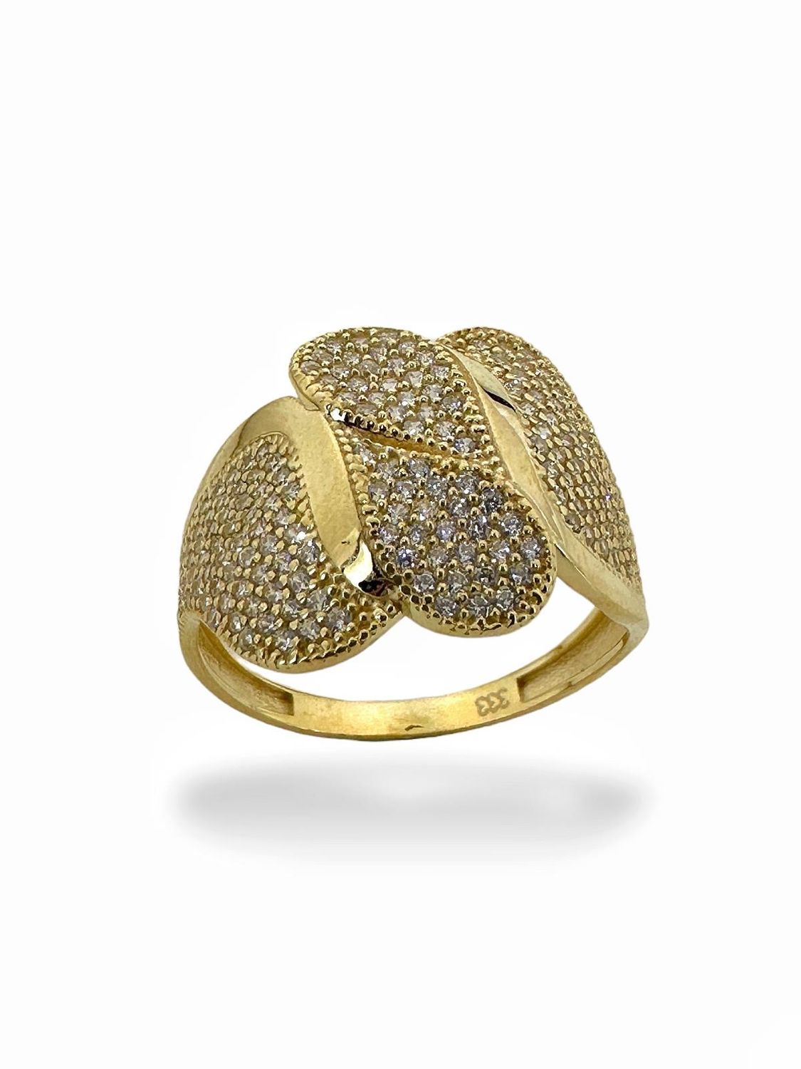 8K Zircon Stone Gold Ring