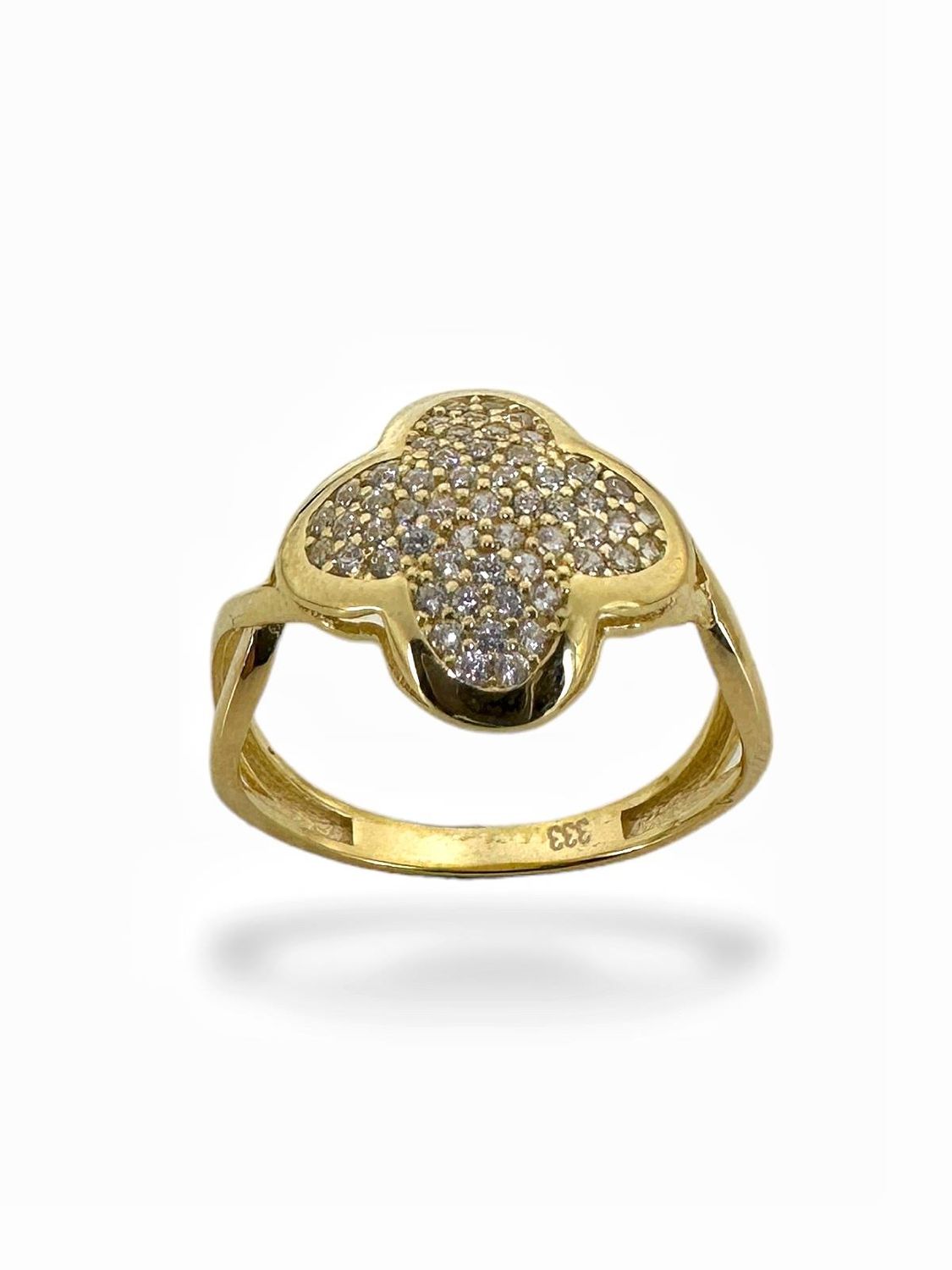 خاتم من الذهب عيار 8 قيراط موديل البرسيم