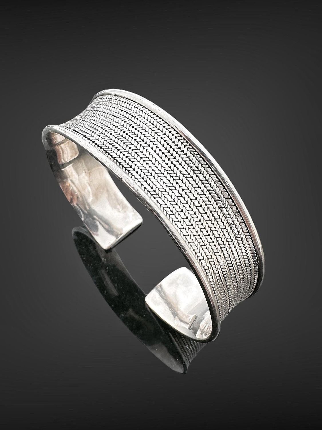 Аутентичний браслет із 925-ї срібної сплаву ручної роботи, висока якість, зручна регулювання довжини