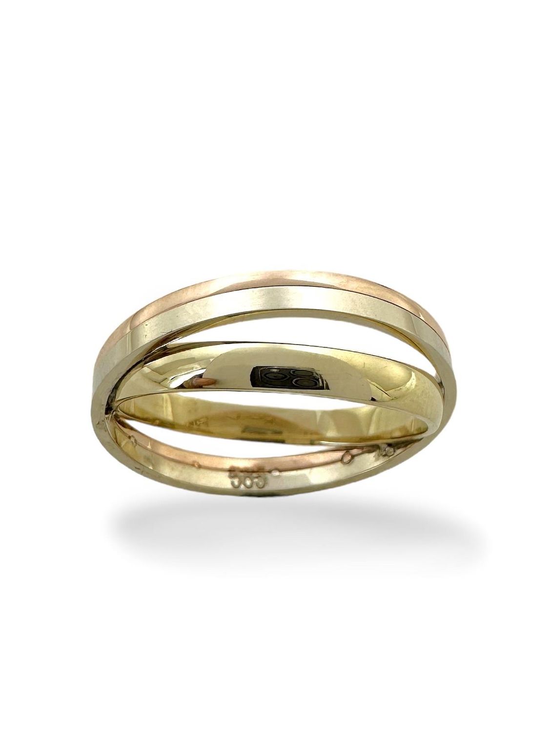 Обручальное кольцо 14-каратное золото ручной работы с цветной zirconia, доступно в размерах от 10 до 32, три цвета: желтое, розовое и белое золото