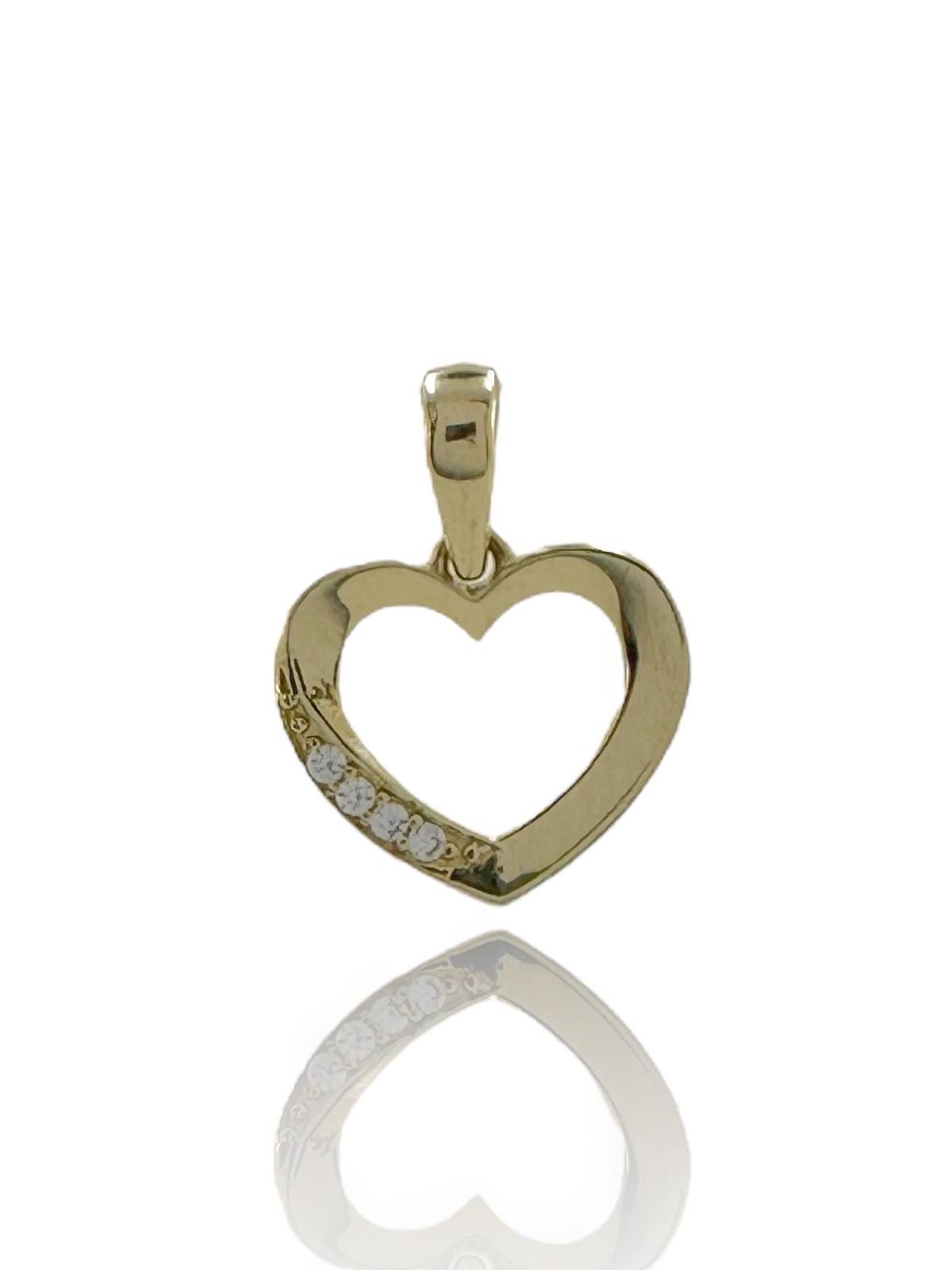 14 Carat Gold Tiny Heart Pendant Charm