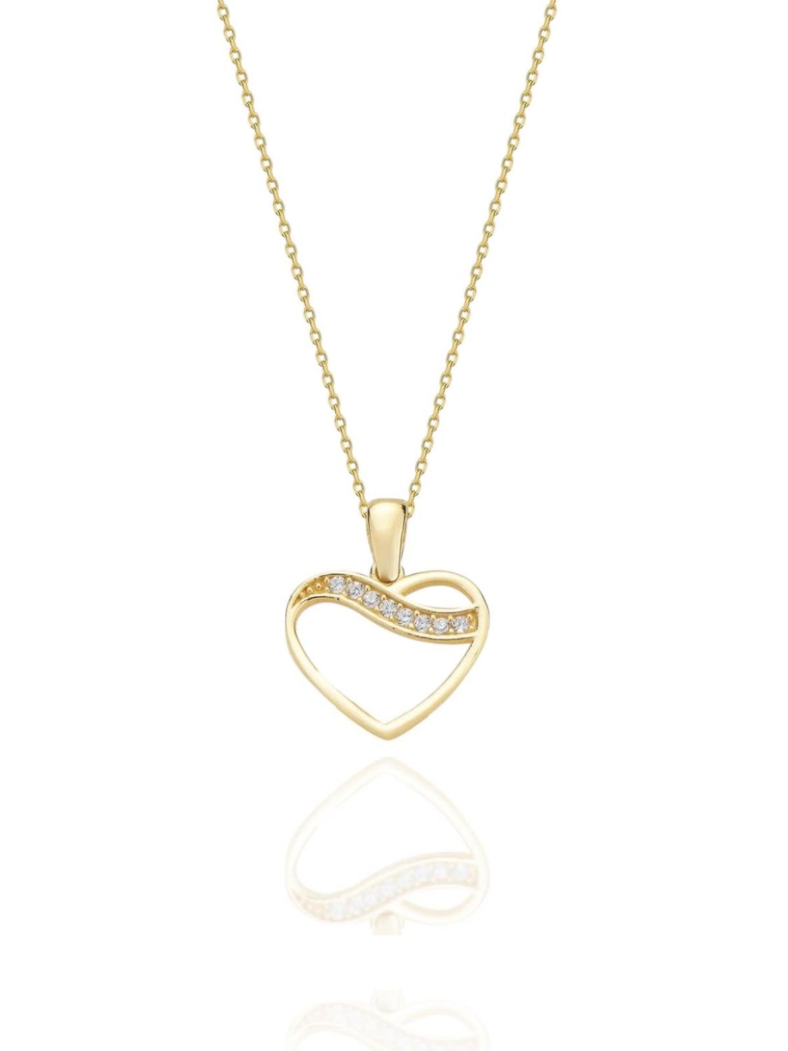 Işıltılı Minik Kalp Çok Şık Hediyelik Günlük 14 Ayar Altın Kolye