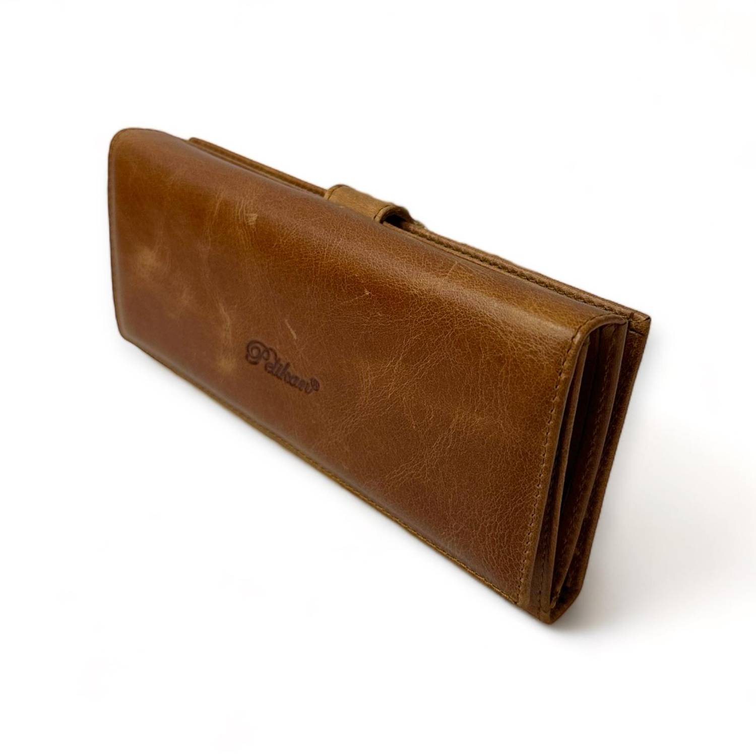 PEL-AT464G PELIKAN DERİ GRAYZİ BAYAN CÜZDANI (FINDIK)