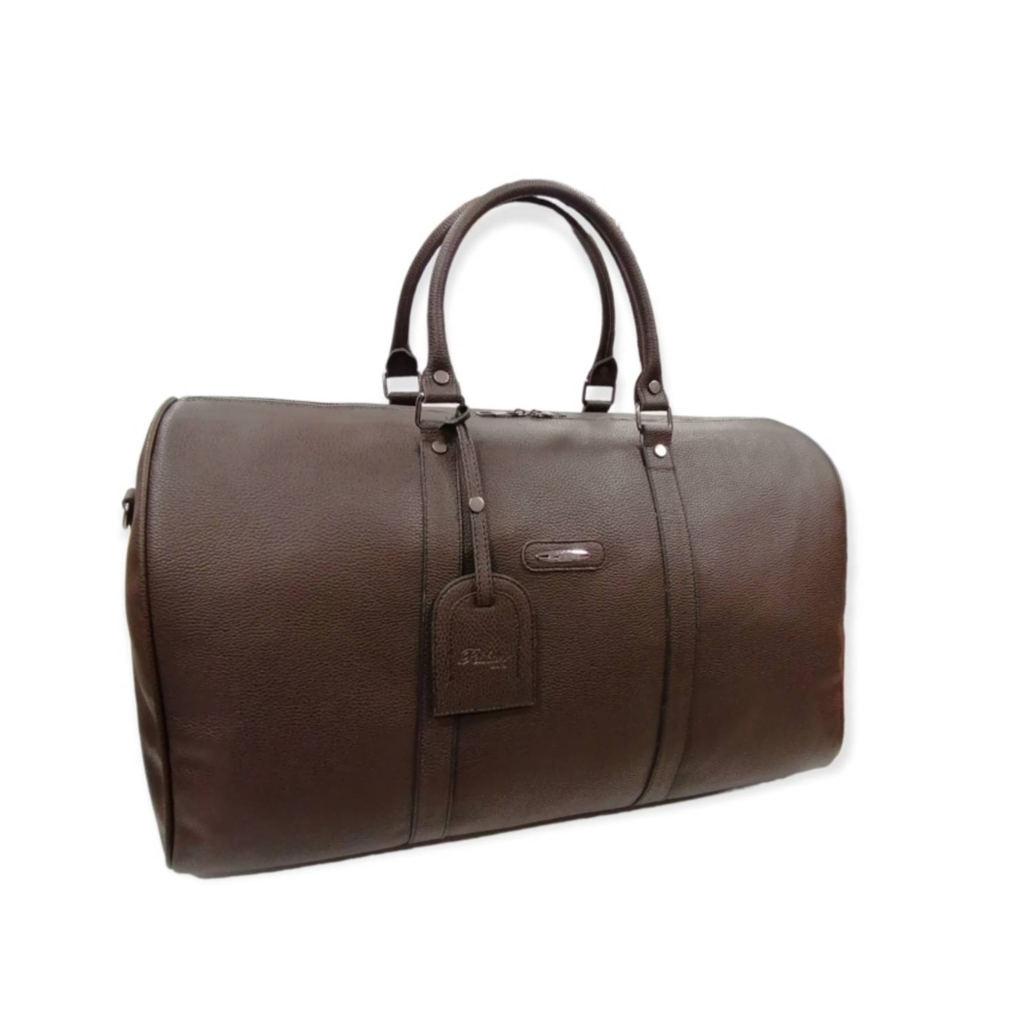 Коричнева шкіряна дорожня ручна сумка PELİKAN  стандартного розміру