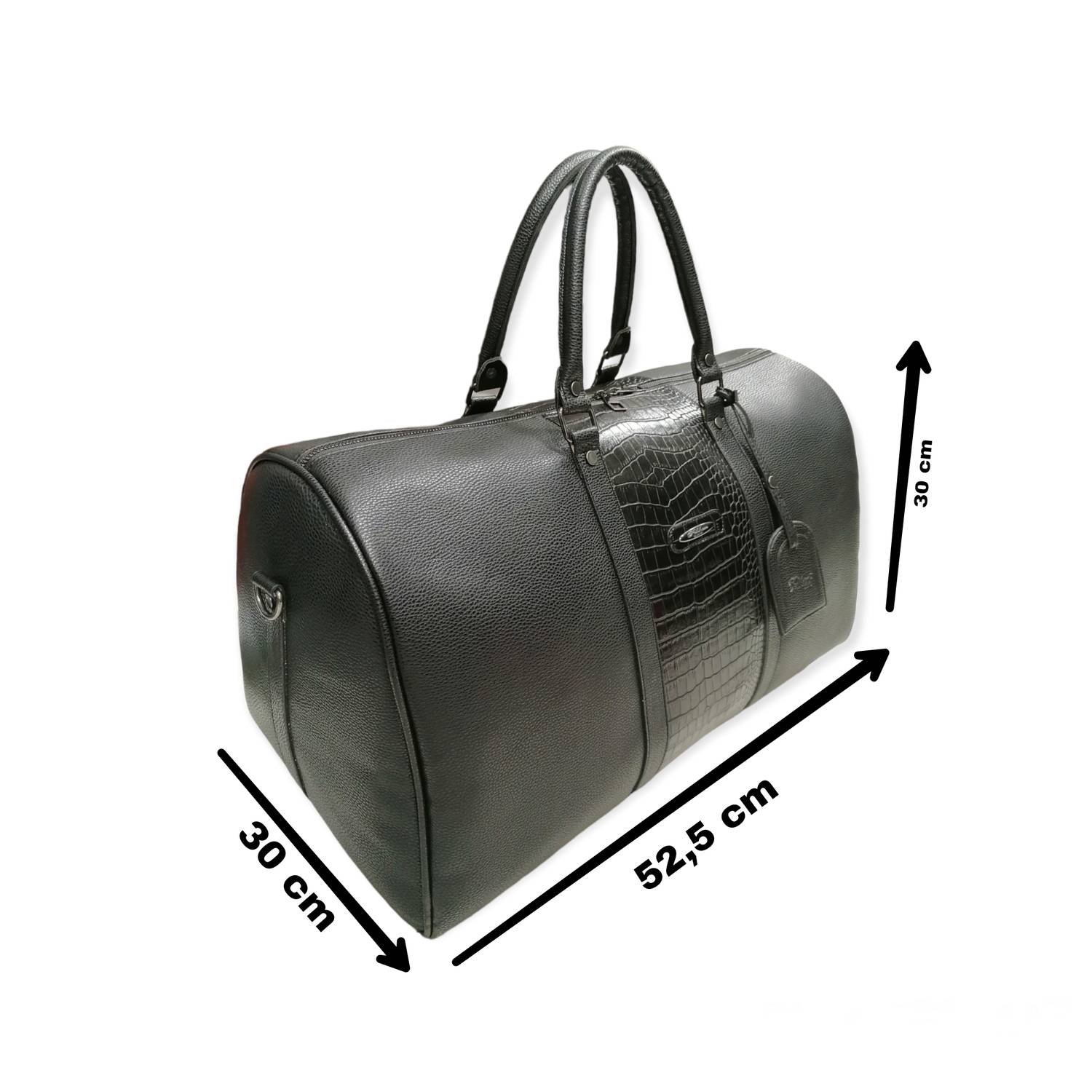 Кожаная дорожная сумка PELİKAN (черная) стандартного размера