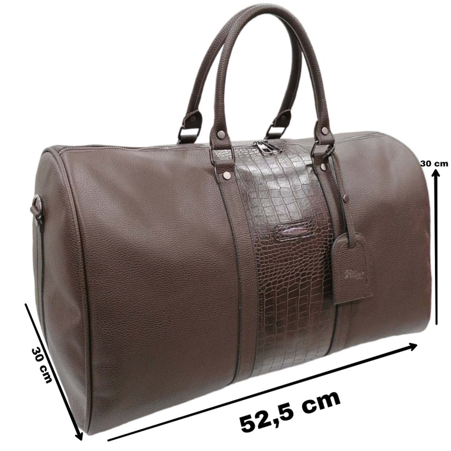 Кожаная дорожная сумка PELİKAN (Коричневая) стандартного размера