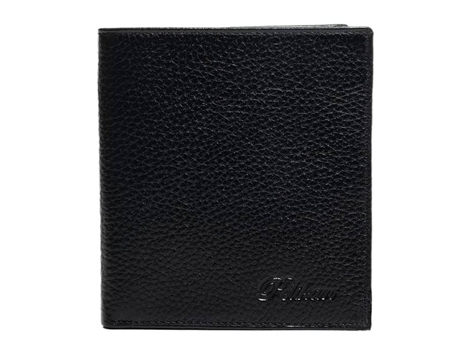 Чоловічий гаманець PELİKAN з натуральної шкіри (чорний), 100% оригінал, місць для 12 карток та 2 купюр, якісне виготовлення