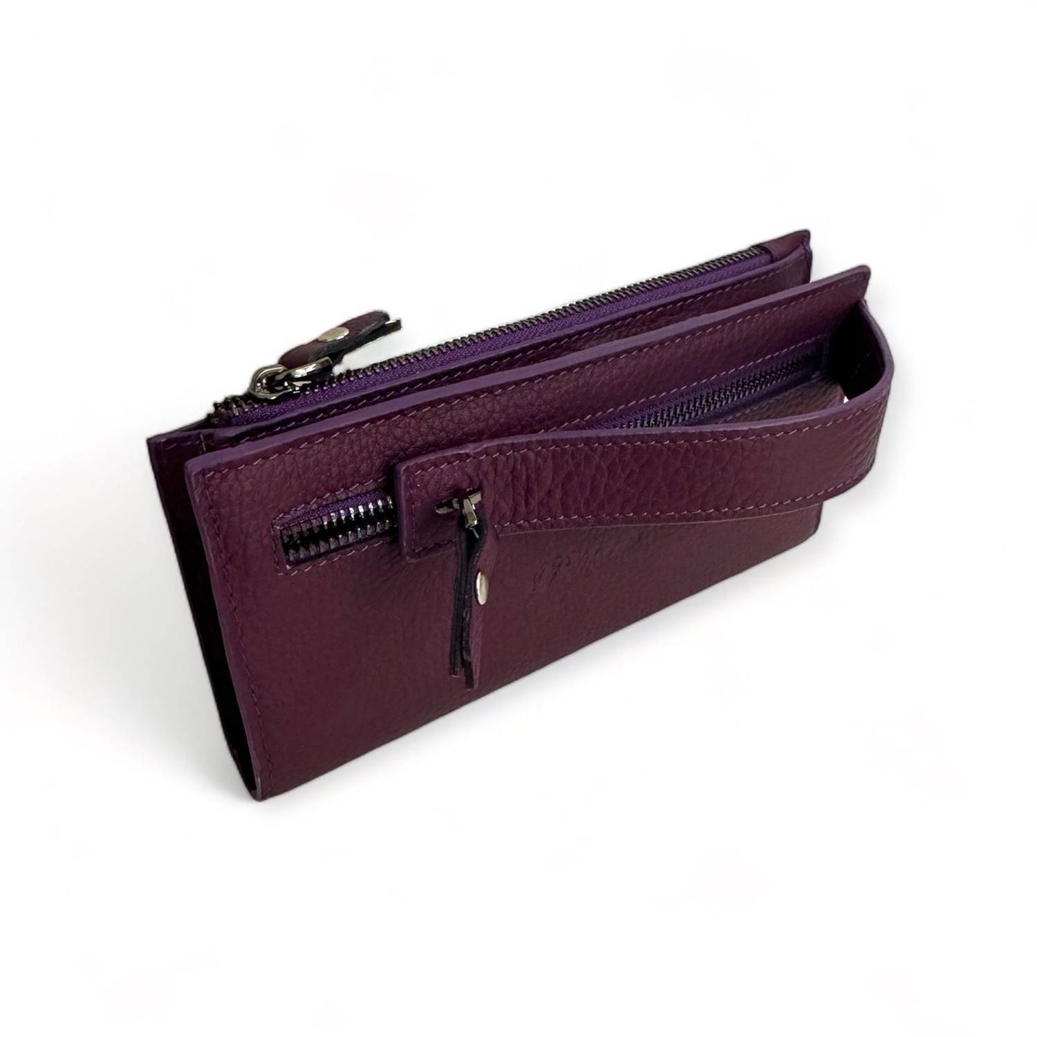 PEL-AT475 PELICAN LEATHER UNISEX WALLET (PURPLE)