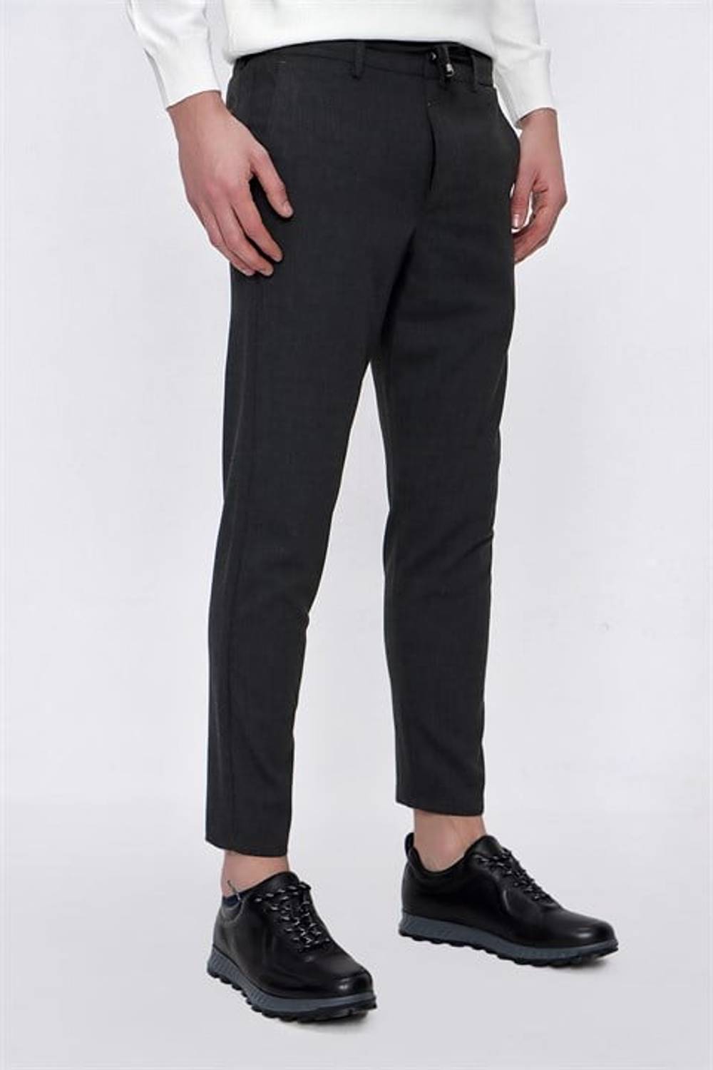  بنطلون مورفن الرياضي المطاطي أنثراسايت النحيف للرجال