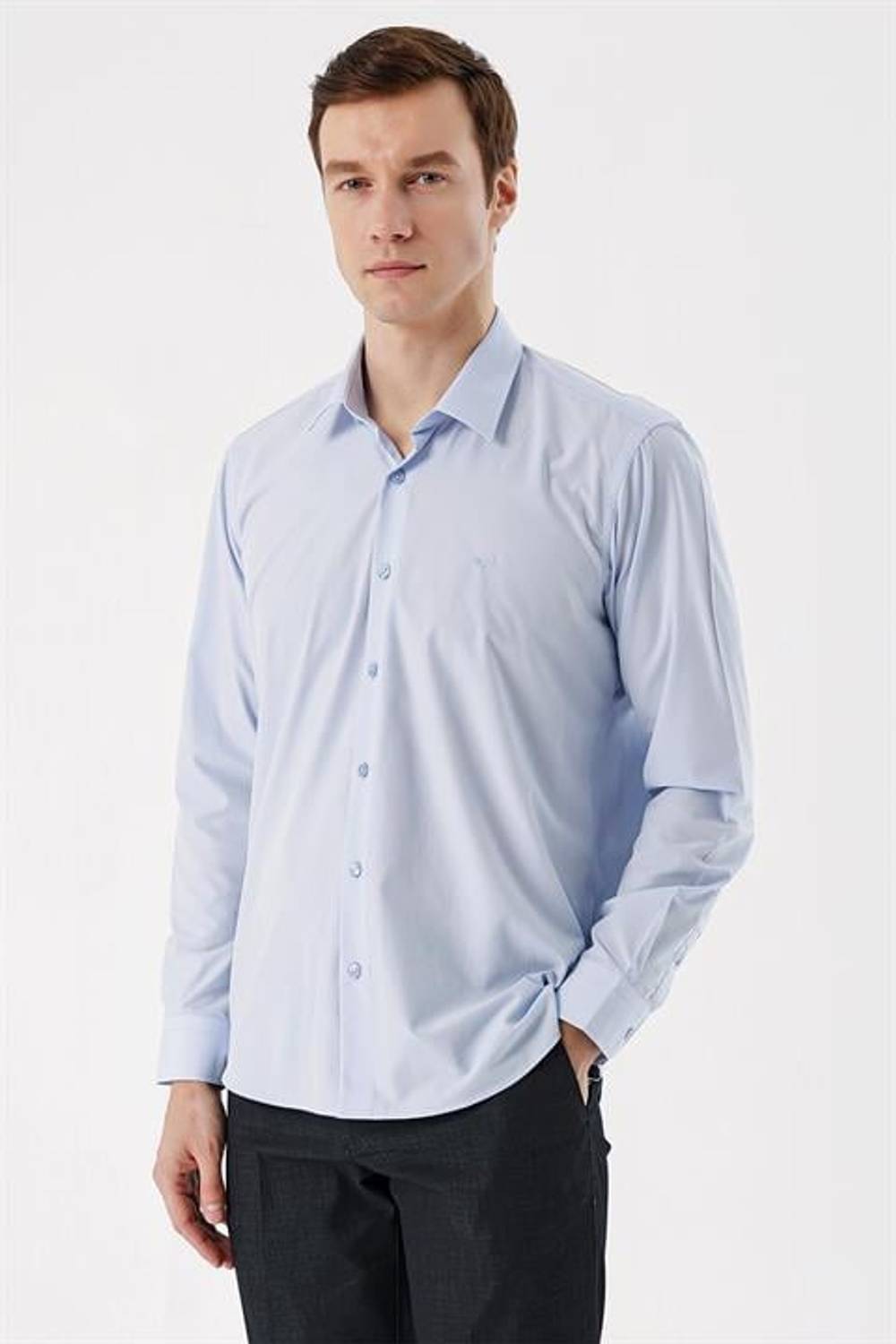Morven Erkek A. MAVİ Basic Regular Fit Gömlek