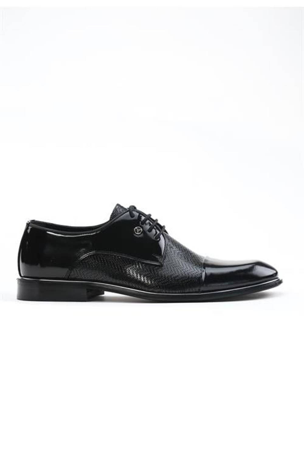 Morven Men's Black Classic Patent Leather Neolit Shoes