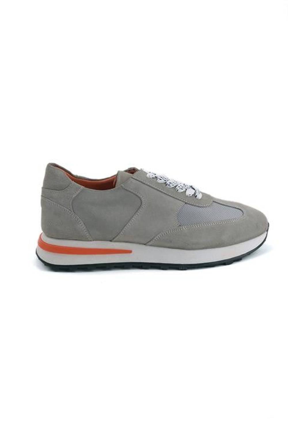 Morven Men's Gray Seasonal Casual Leather Sports Shoes