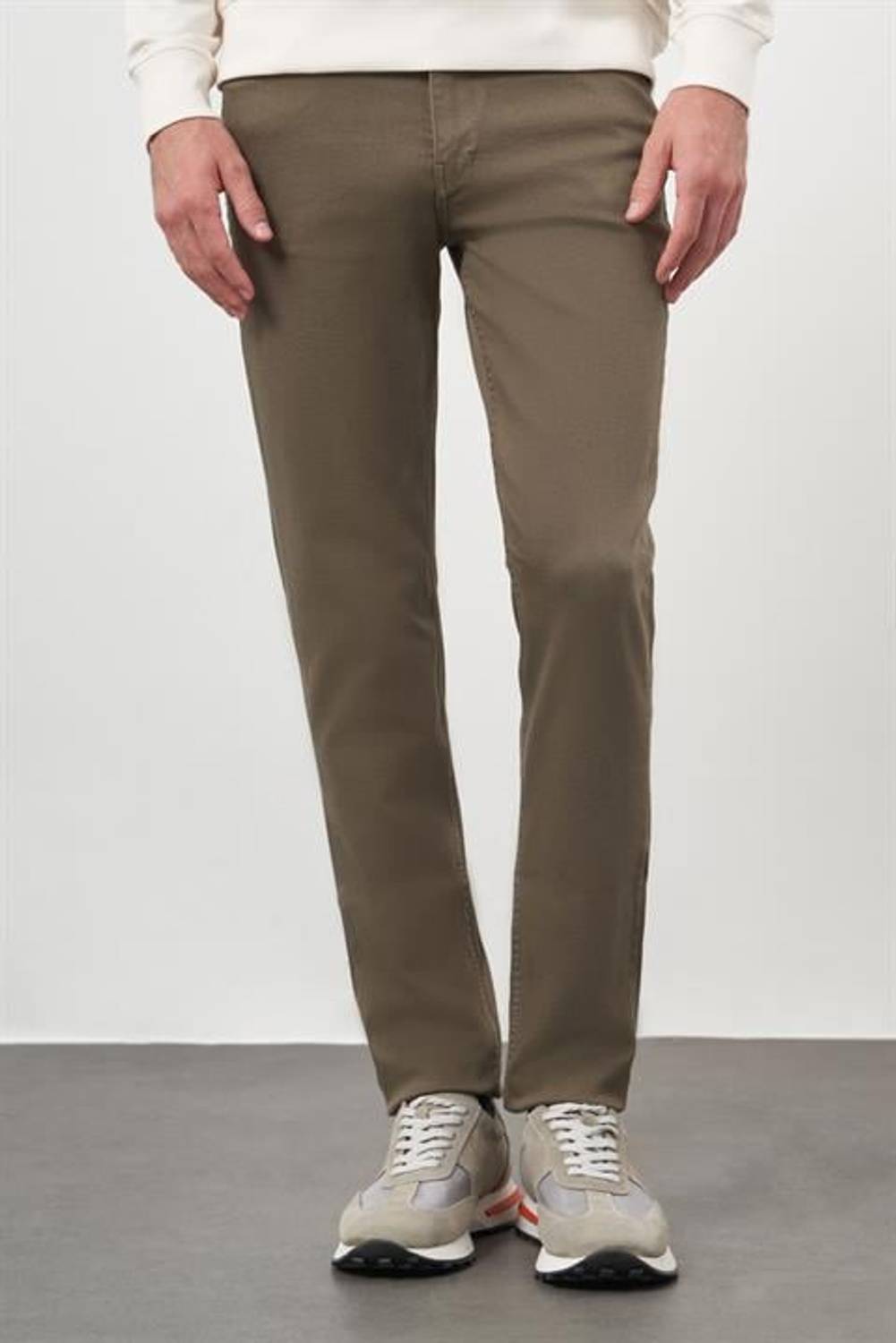 Morven Erkek Haki Mevsimlik Pamuk 5 Cep Dynamic Fit Jean Pantolon