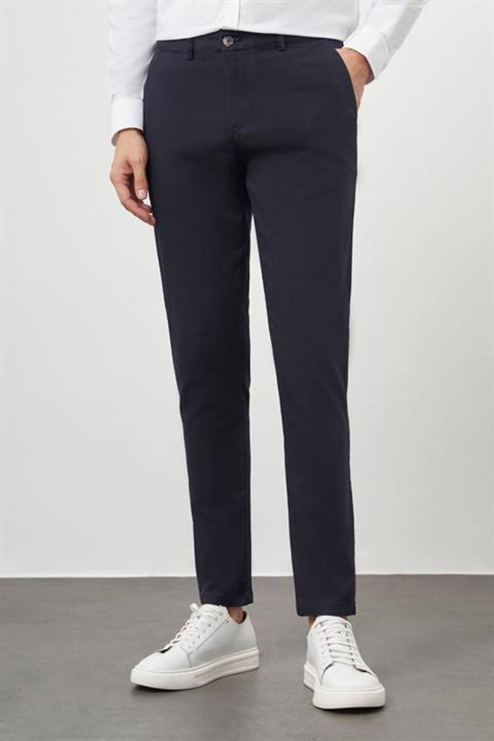 Morven Erkek Lacivert Chino Slim Fit Pantolon
