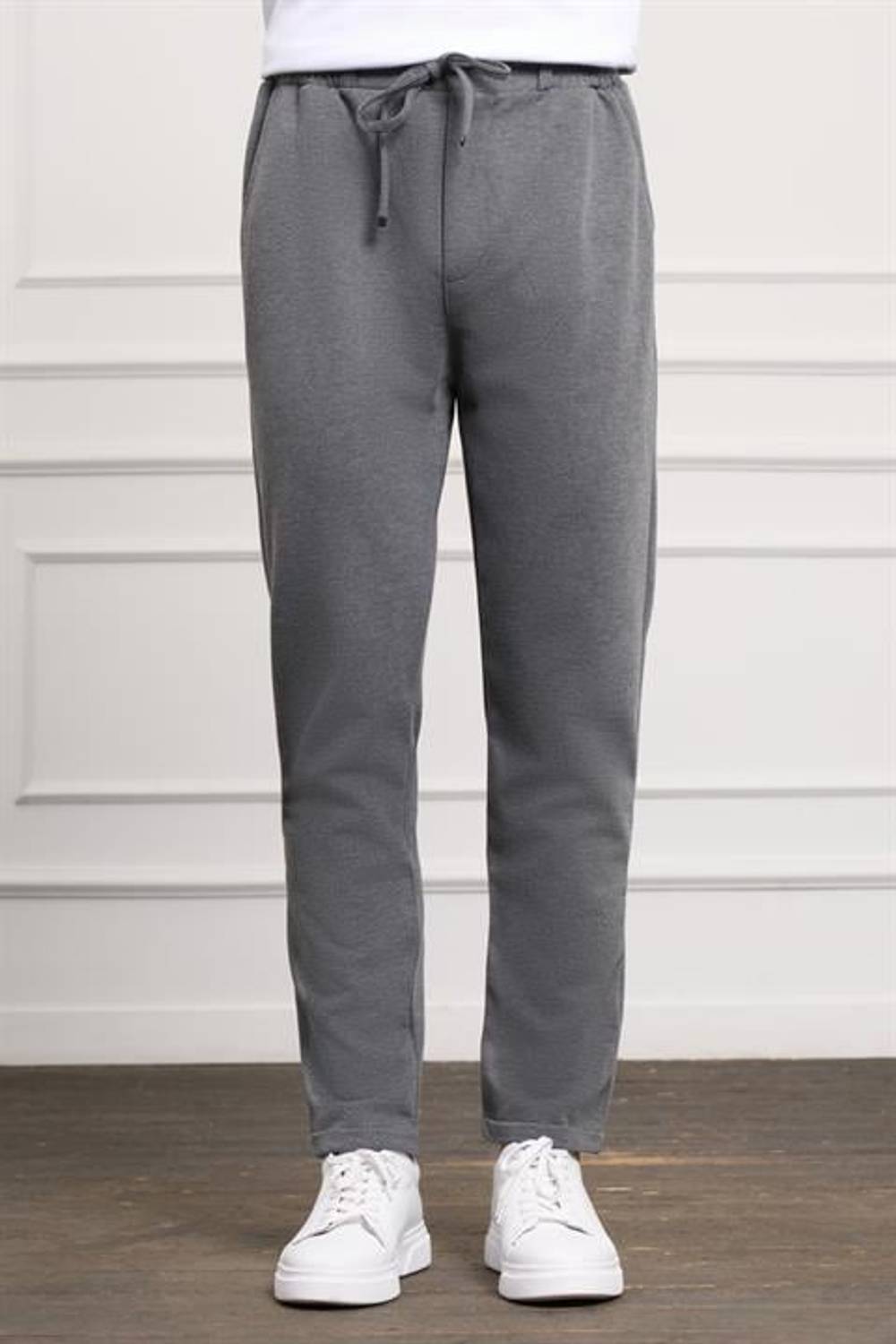Morven Erkek Antrasit Slim Fit  Lastikli Jogger Pantolon