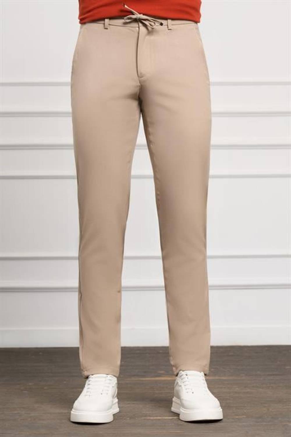 Morven Erkek Bej Slim Fit Jogger Pantolon