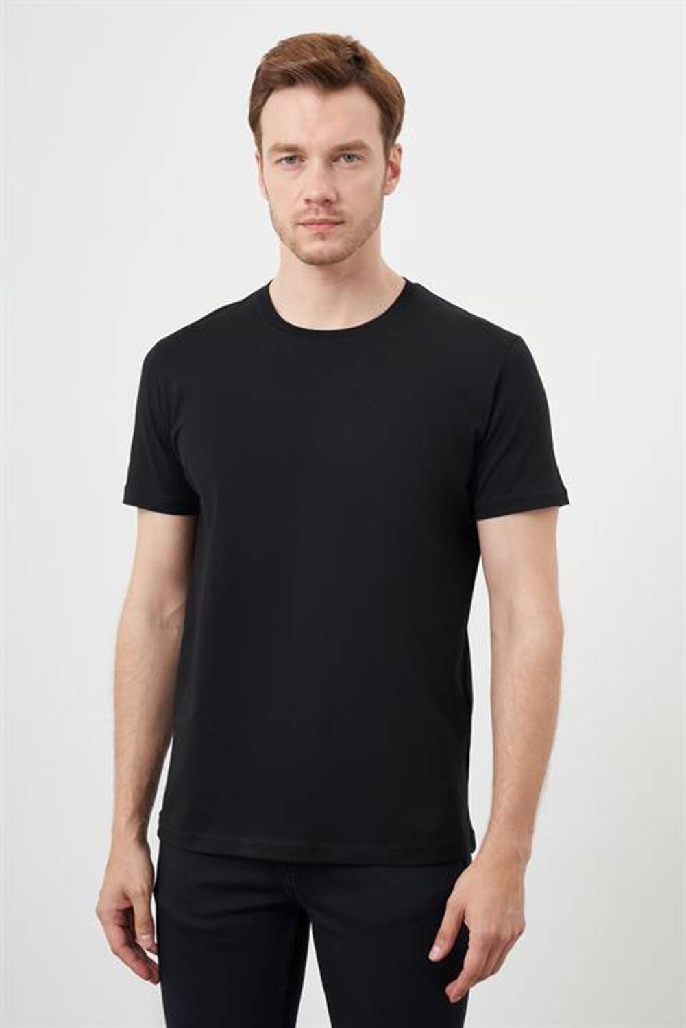 Morven Erkek Siyah Trend Polo Yaka Classic Regular Fit T-Shirt