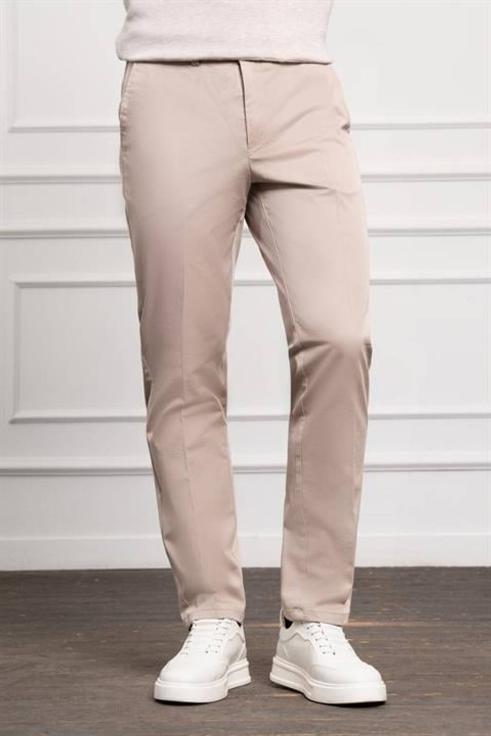 Morven Erkek Bej Dynamic Fit Chino Pantolon