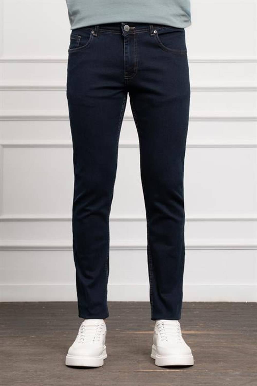 Morven Erkek KOYU LACİVERT Jean Slim Fit Dar Kesim Pantolon