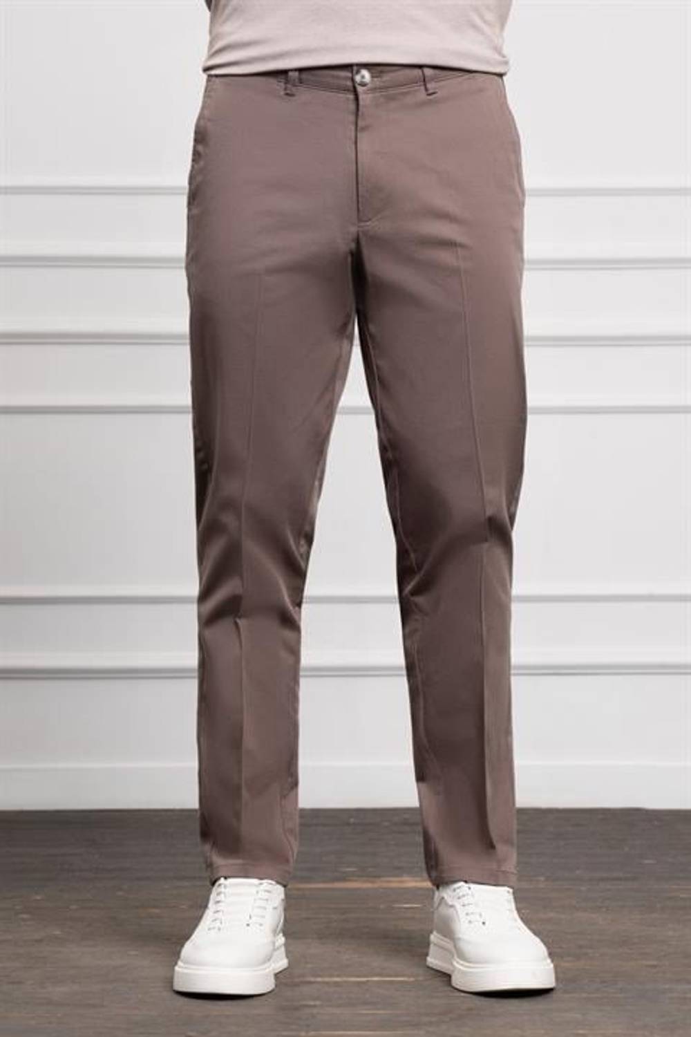 Morven Erkek KAHVE Dynamic Fit Chino Pantolon