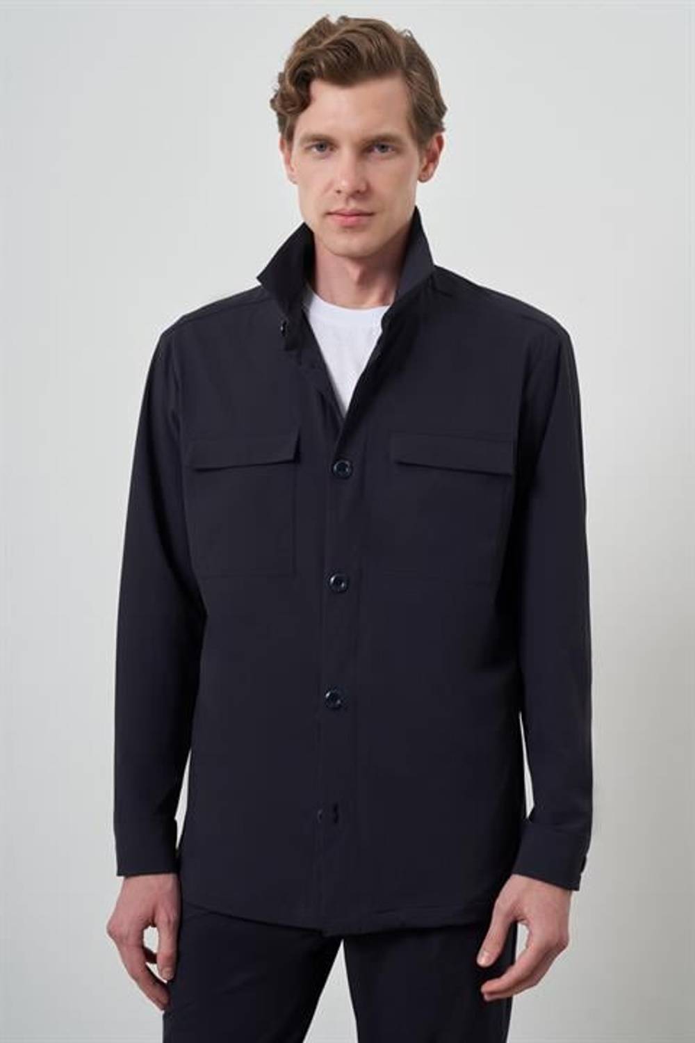 Morven Erkek Lacivert Worker Gömlek Ceket