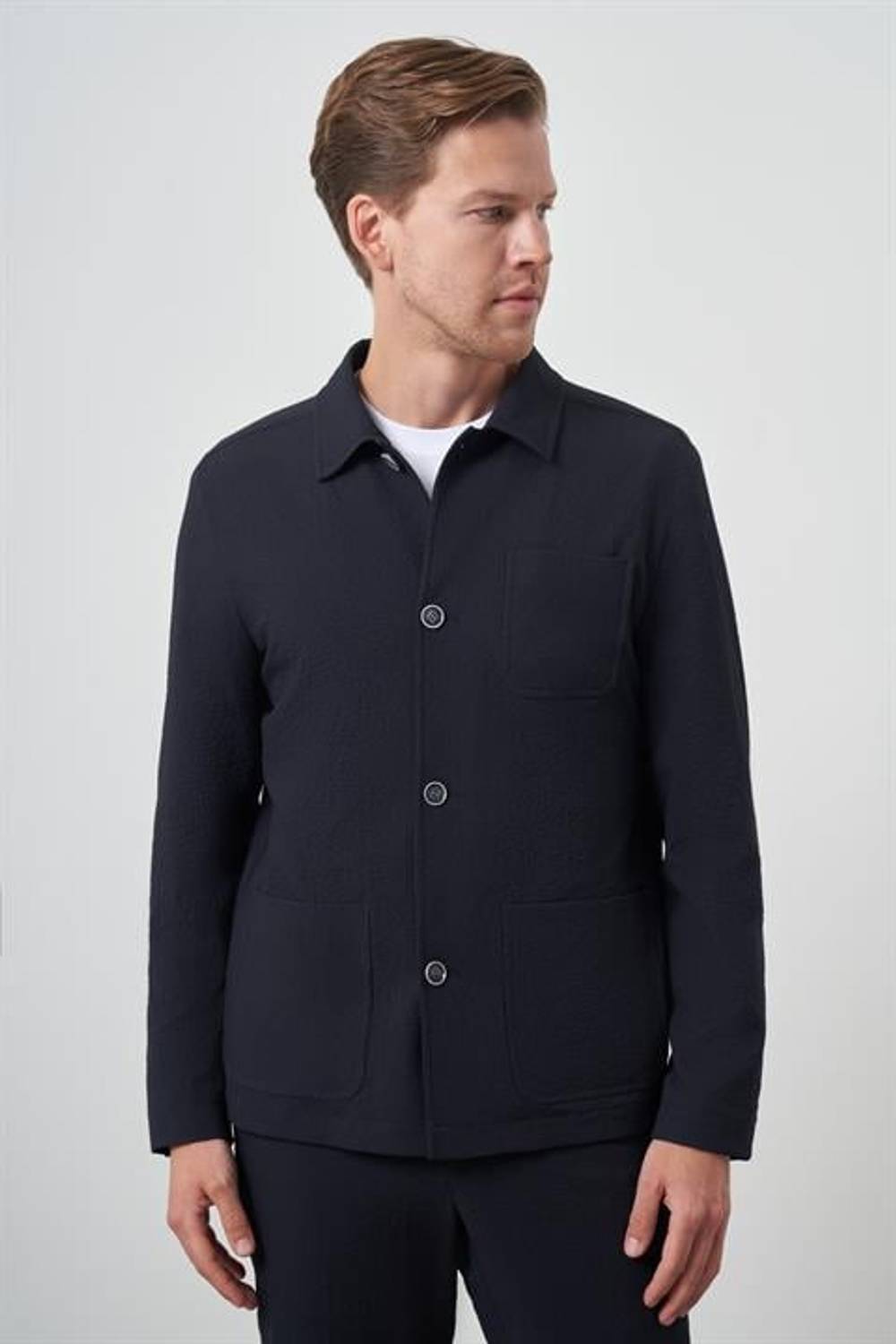 Morven Erkek Lacivert Mevsimlik Worker Gömlek