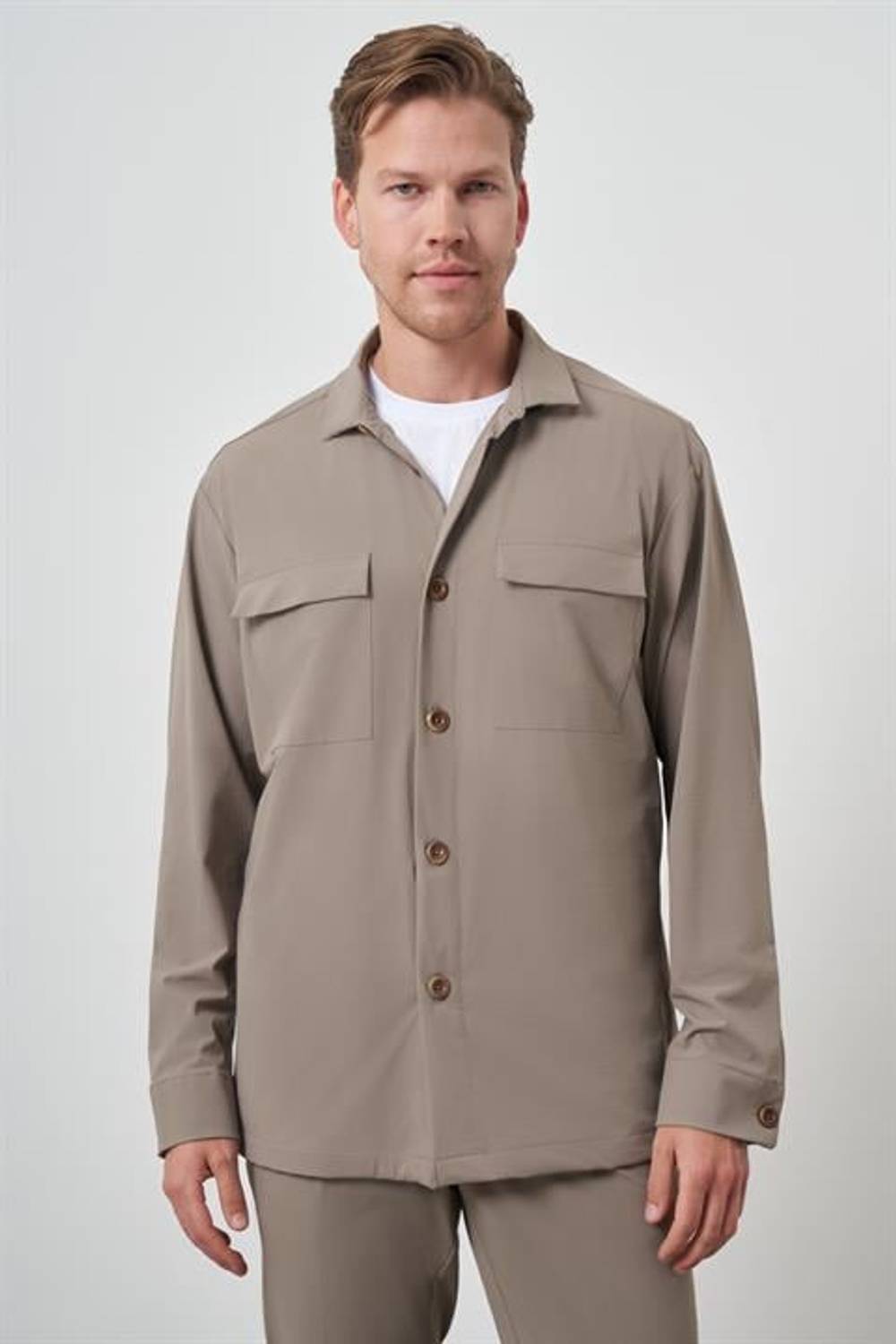 Morven Erkek Vizon Worker Gömlek Ceket