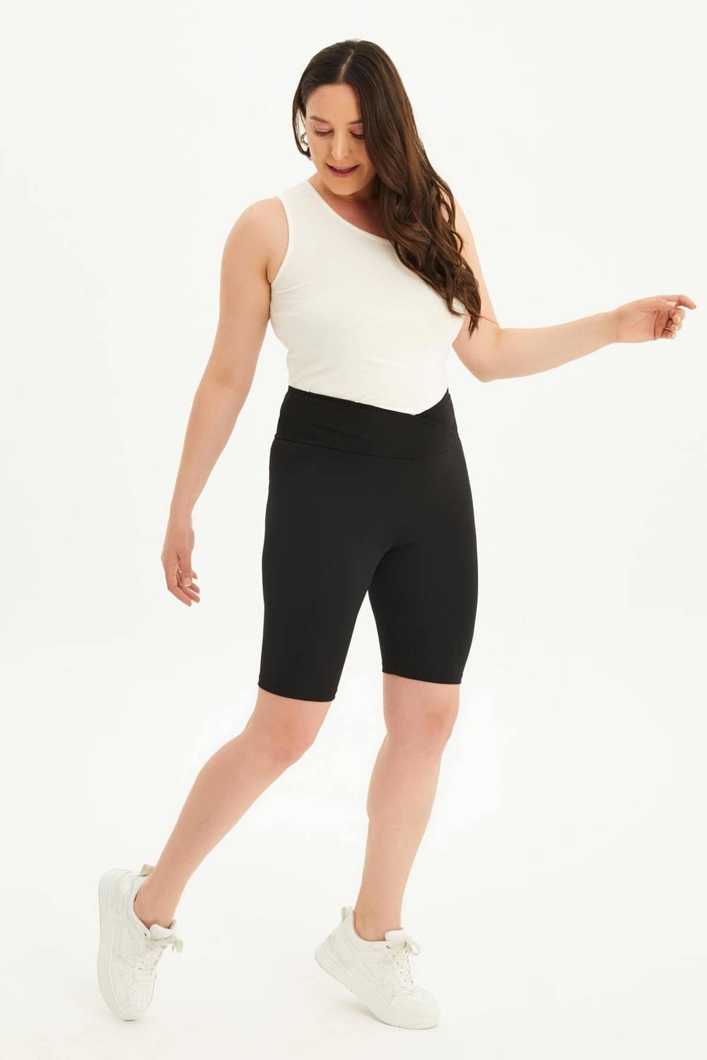 Waist Wrapped Seamless Short Leggings