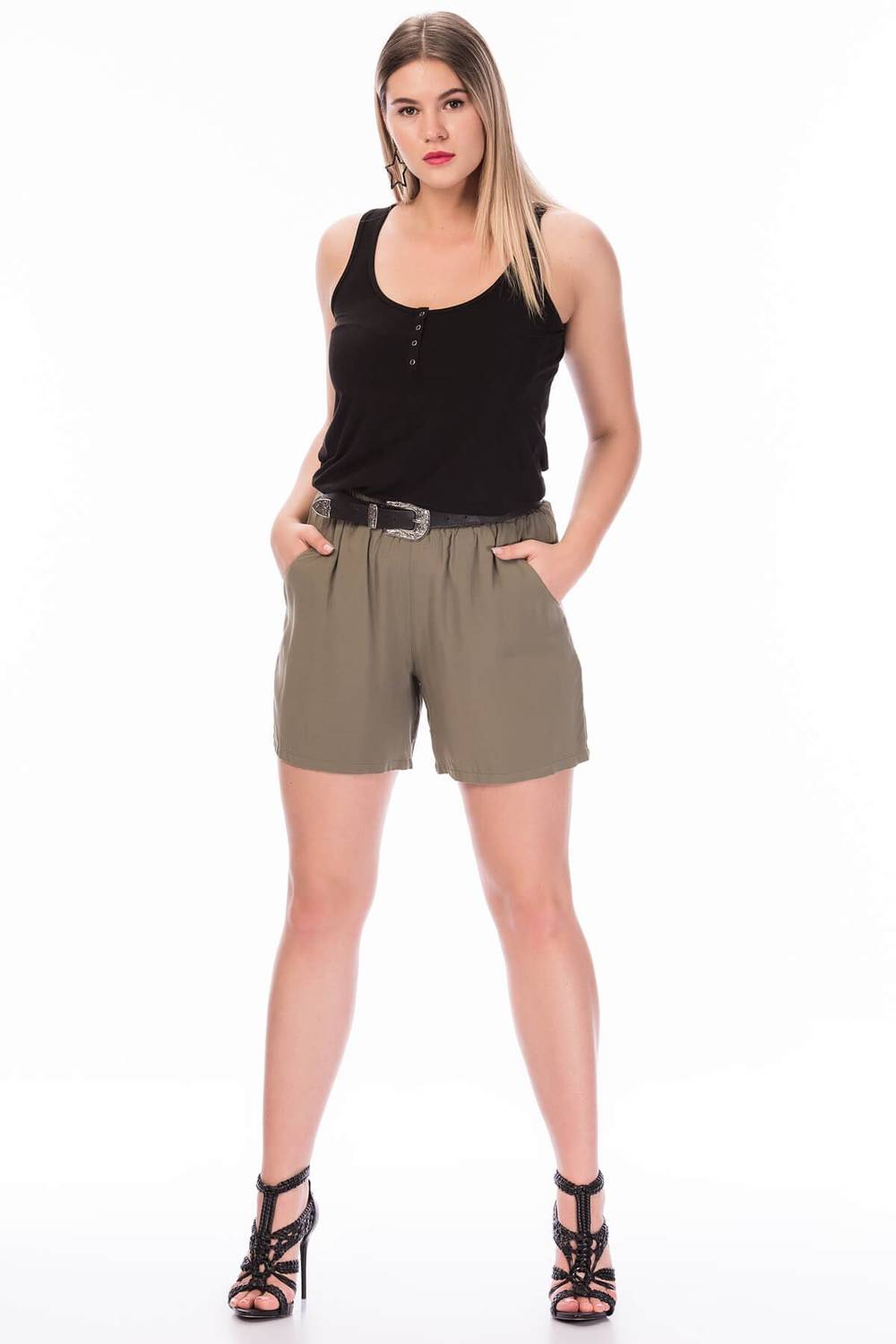 شورت بخصر مطاطي