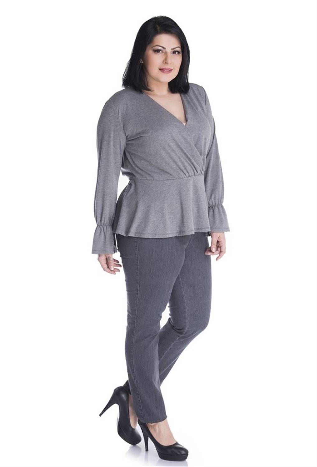 بنطلون دينم بخصر مرن