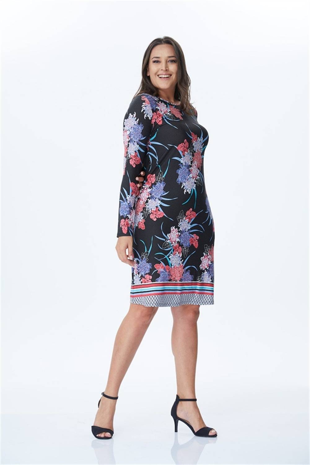 Patterned Knitted Dress