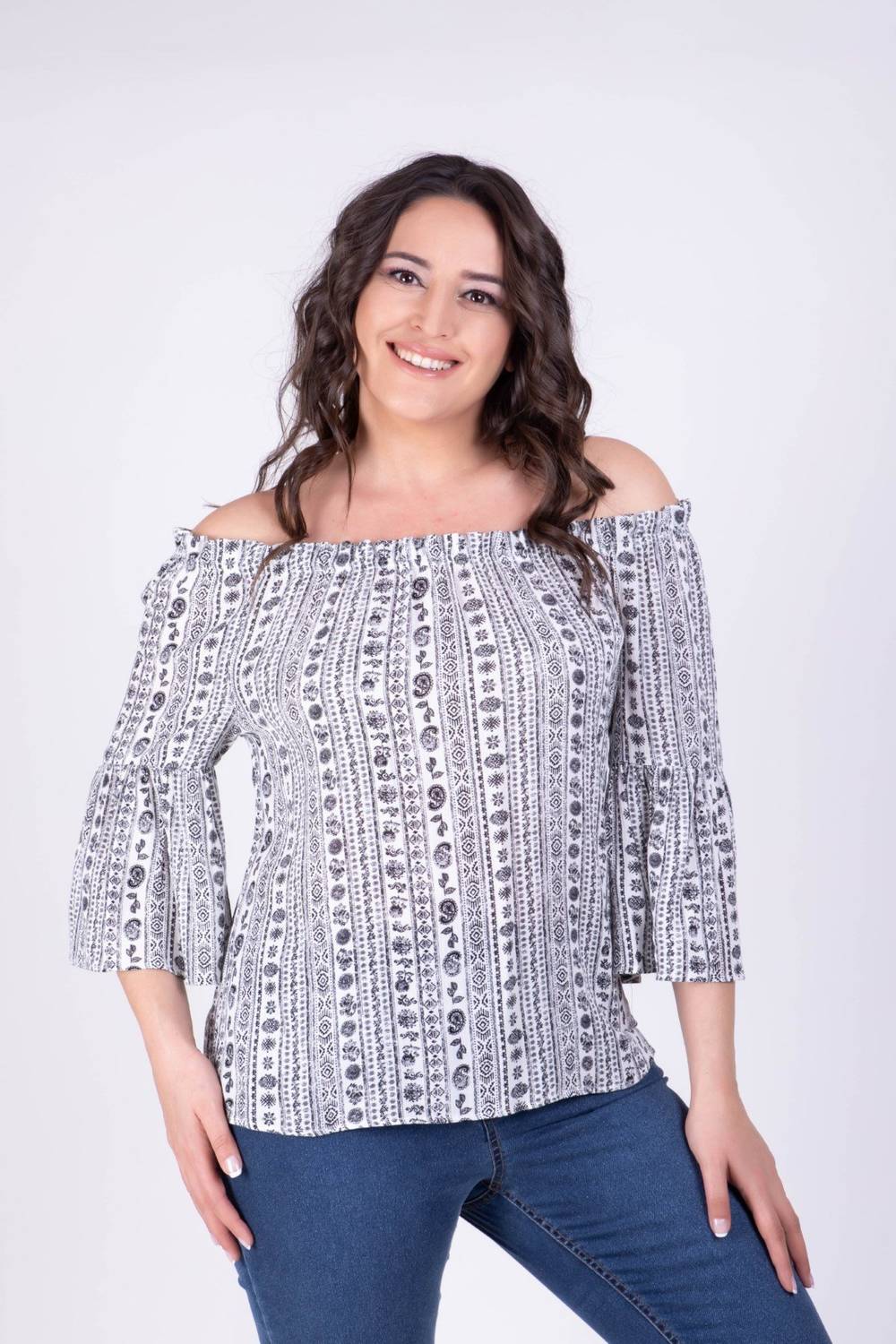 Düşük Omuzlu Bluz