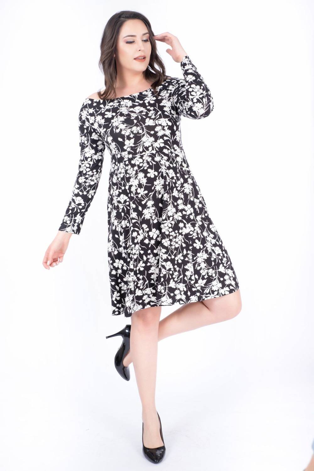 Long Sleeve Combed Dress