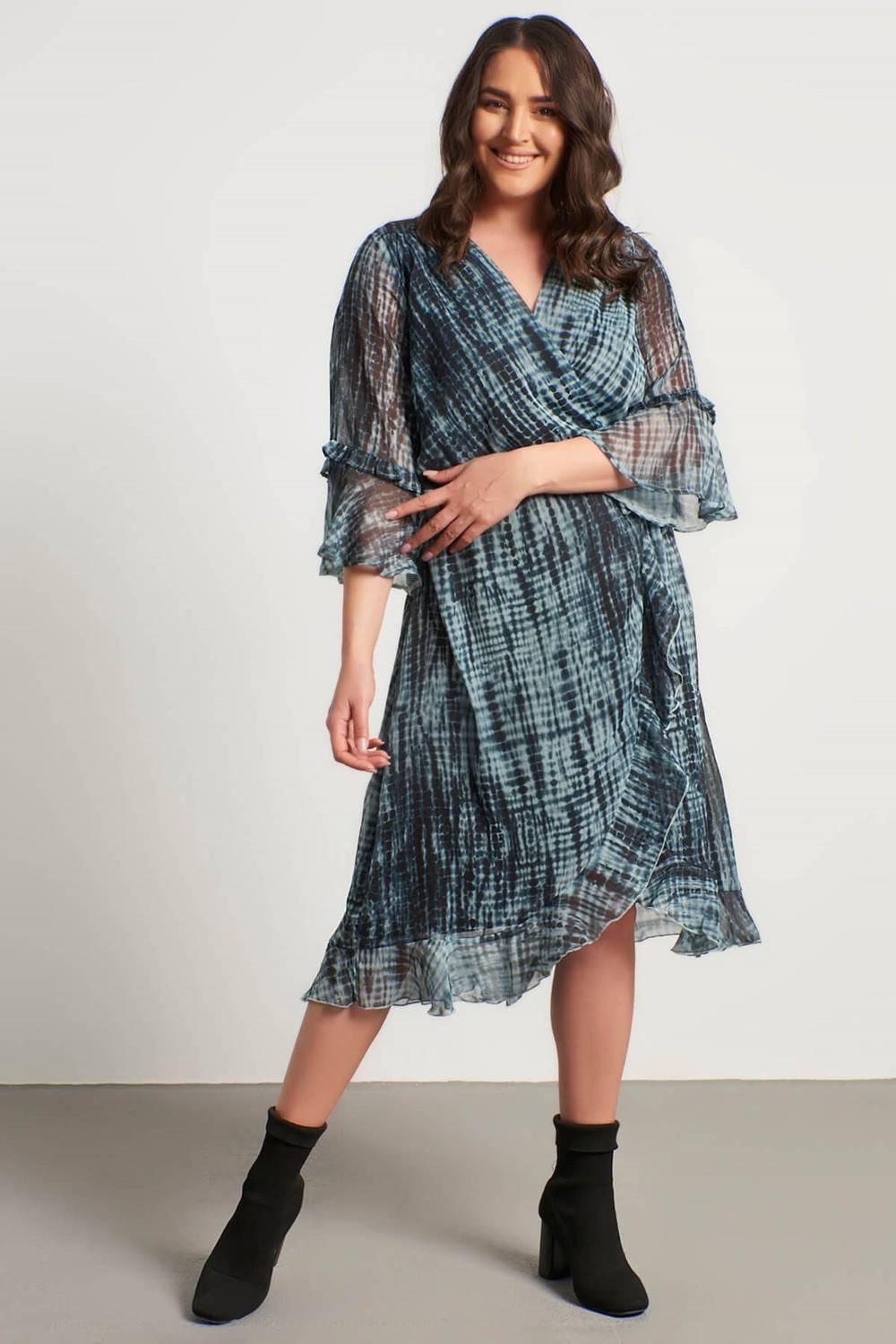 Flutter Chiffon Lined Dress