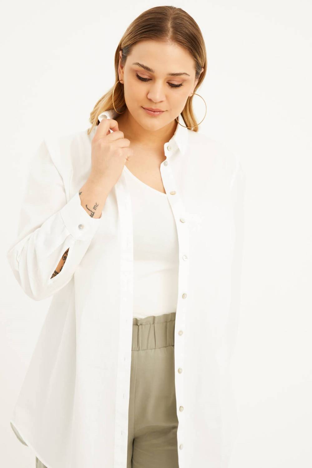 قميص بوبلين