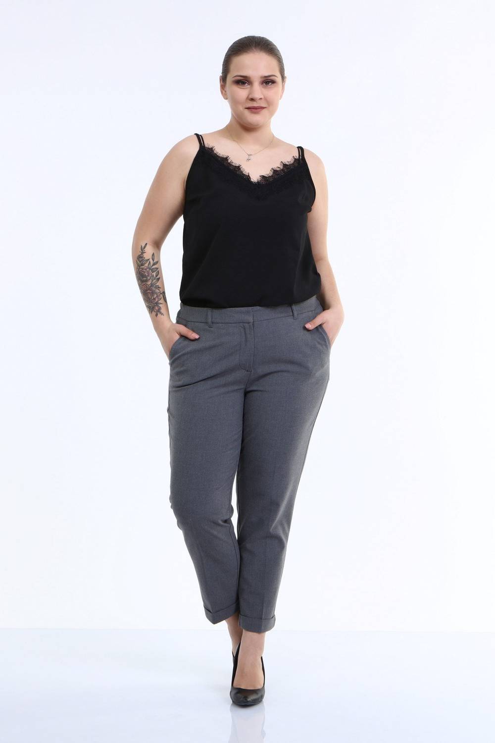 Cep Detaylı Slim Fit Klasik Pantolon