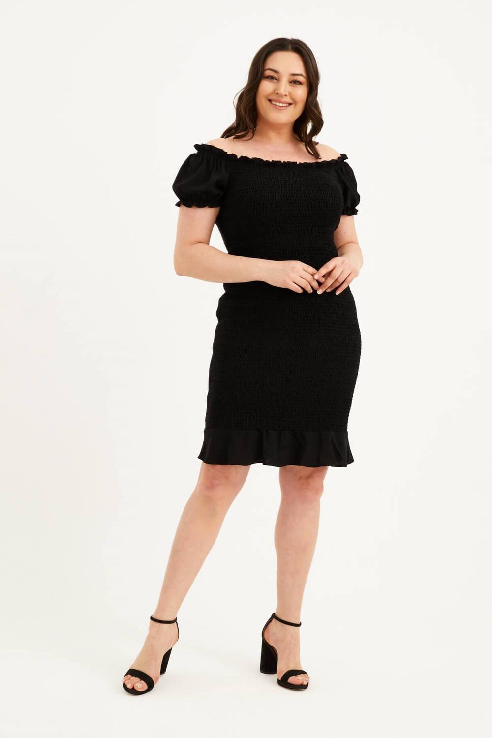 Плаття гіпюрове для великих розмірів з коротким рукавом, чорне, розміри 40-52, стильний та комфортний фасон