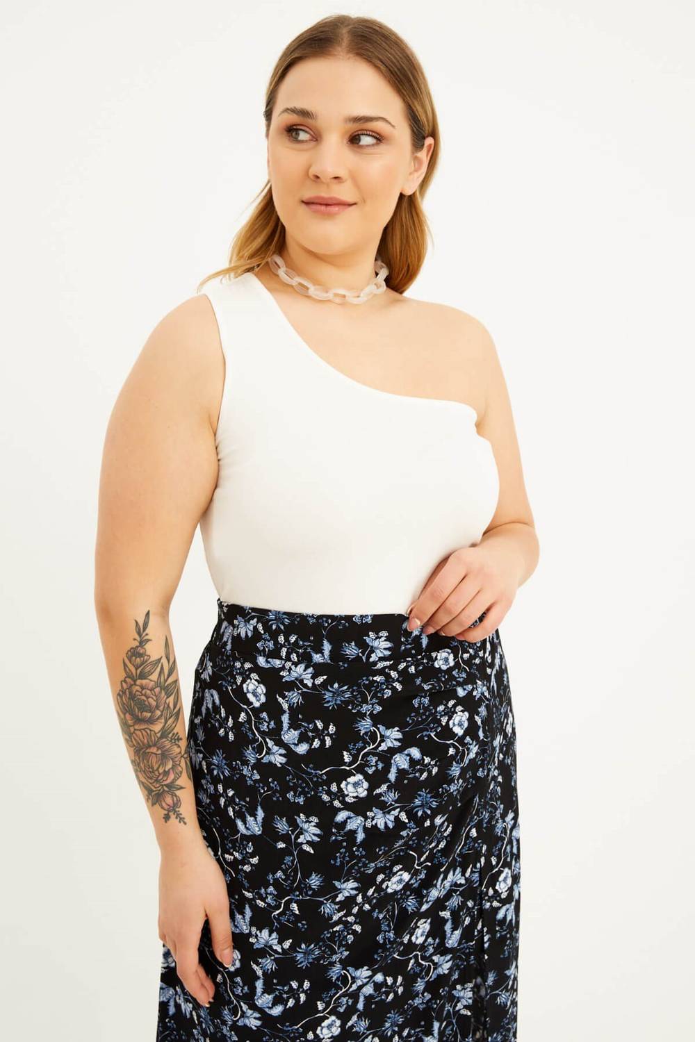 One Shoulder Crop Top