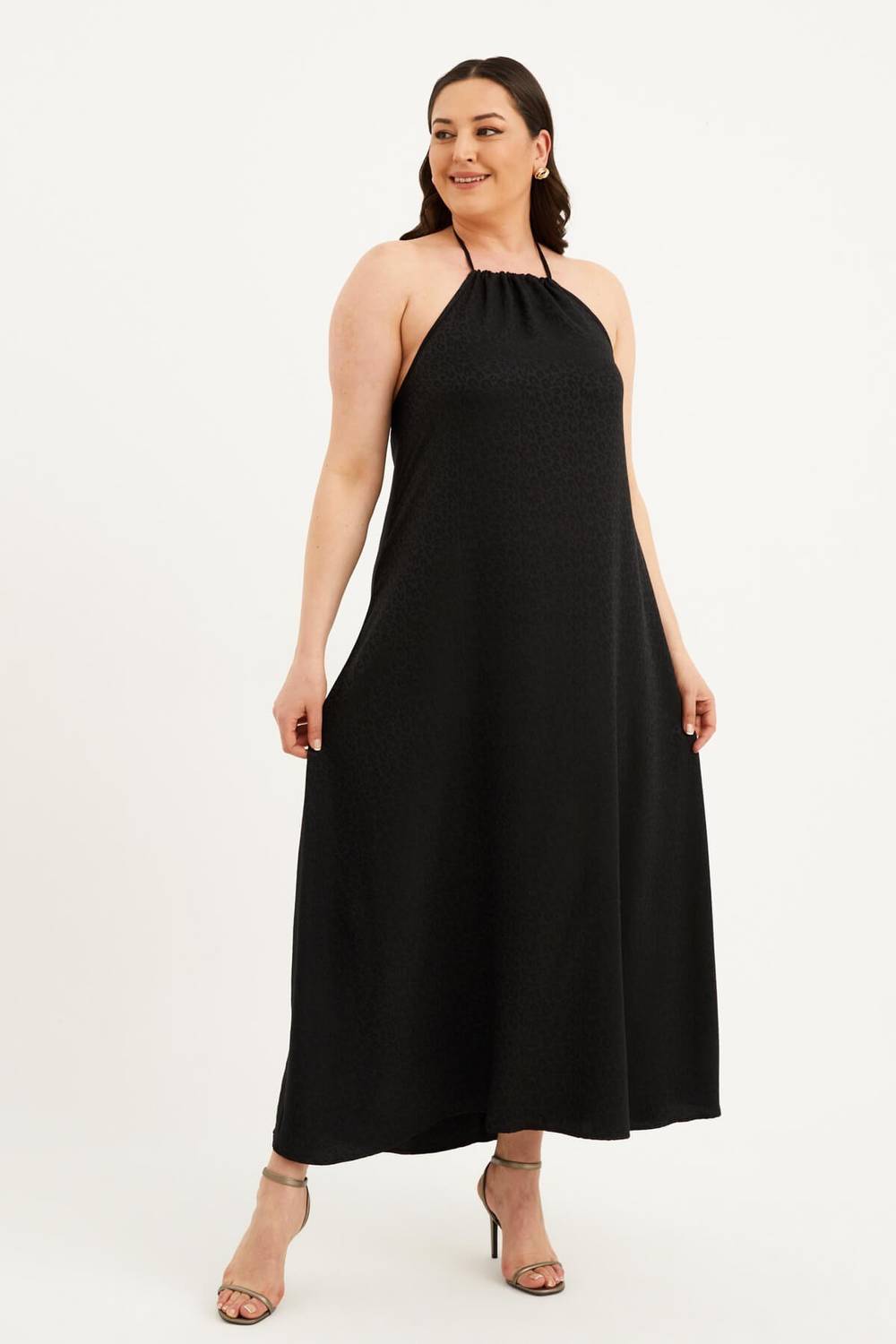 Halter Neck Long Dress