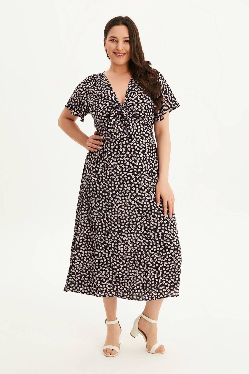 Önü Bağlamalı Elbise