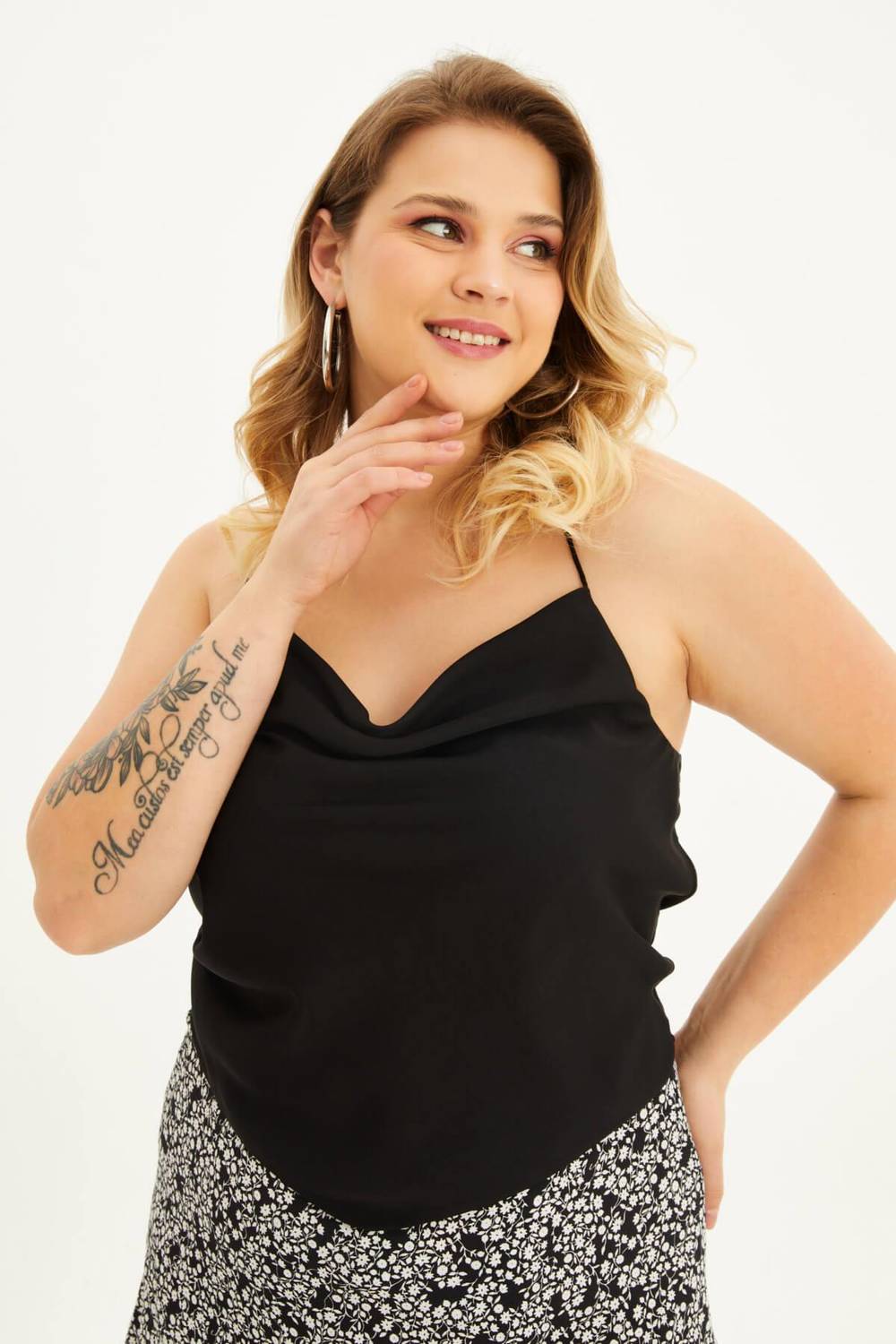 توب ساتان ديجاجي Flare Top