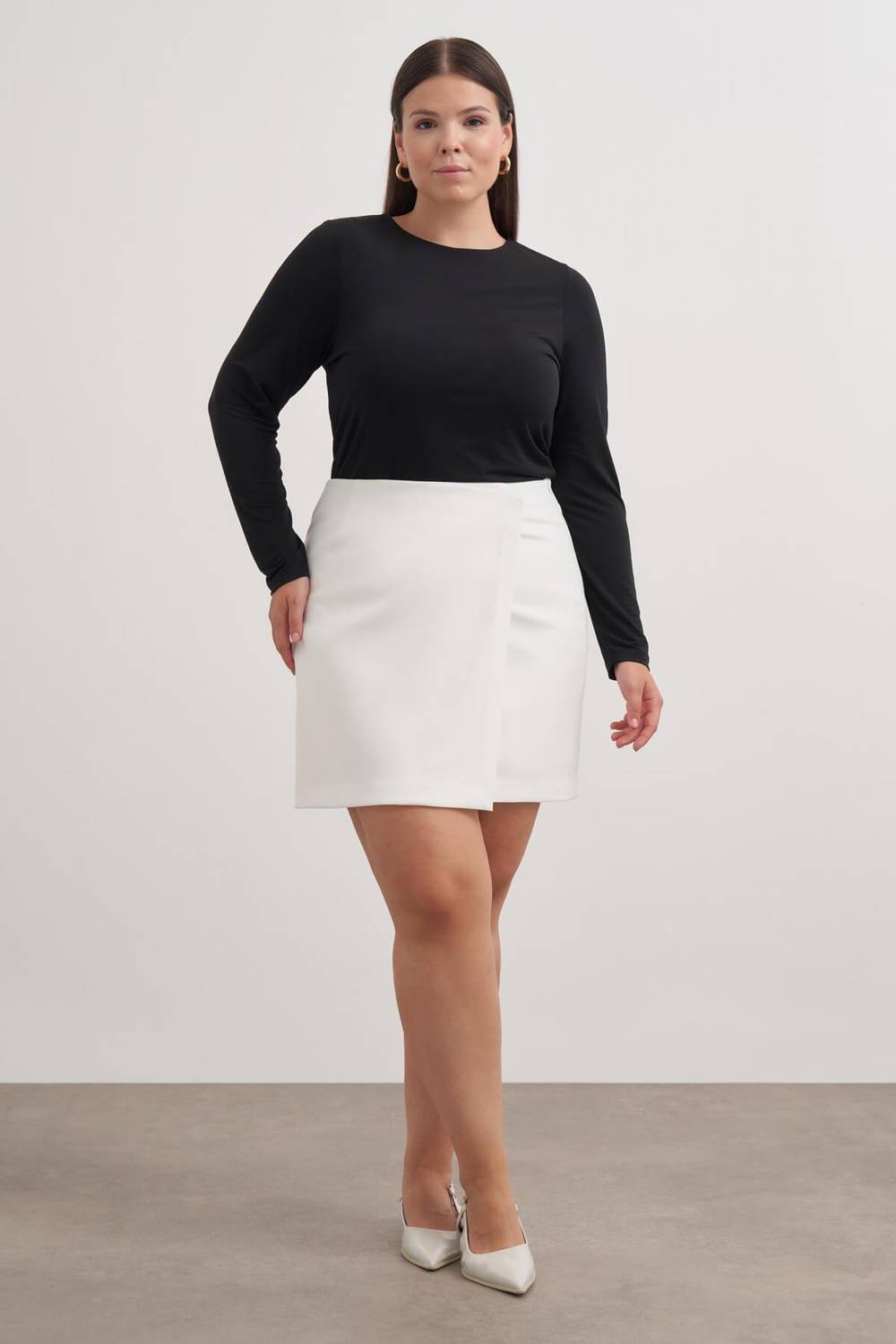 Asimetrik Şort Etek