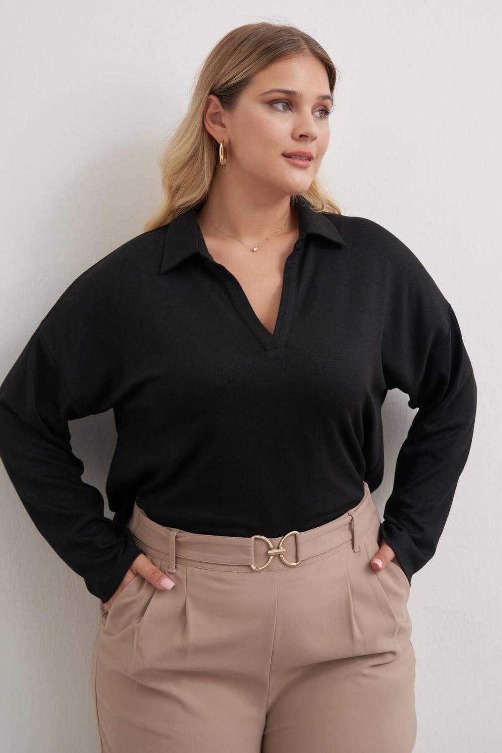 Polo Yaka Triko Bluz