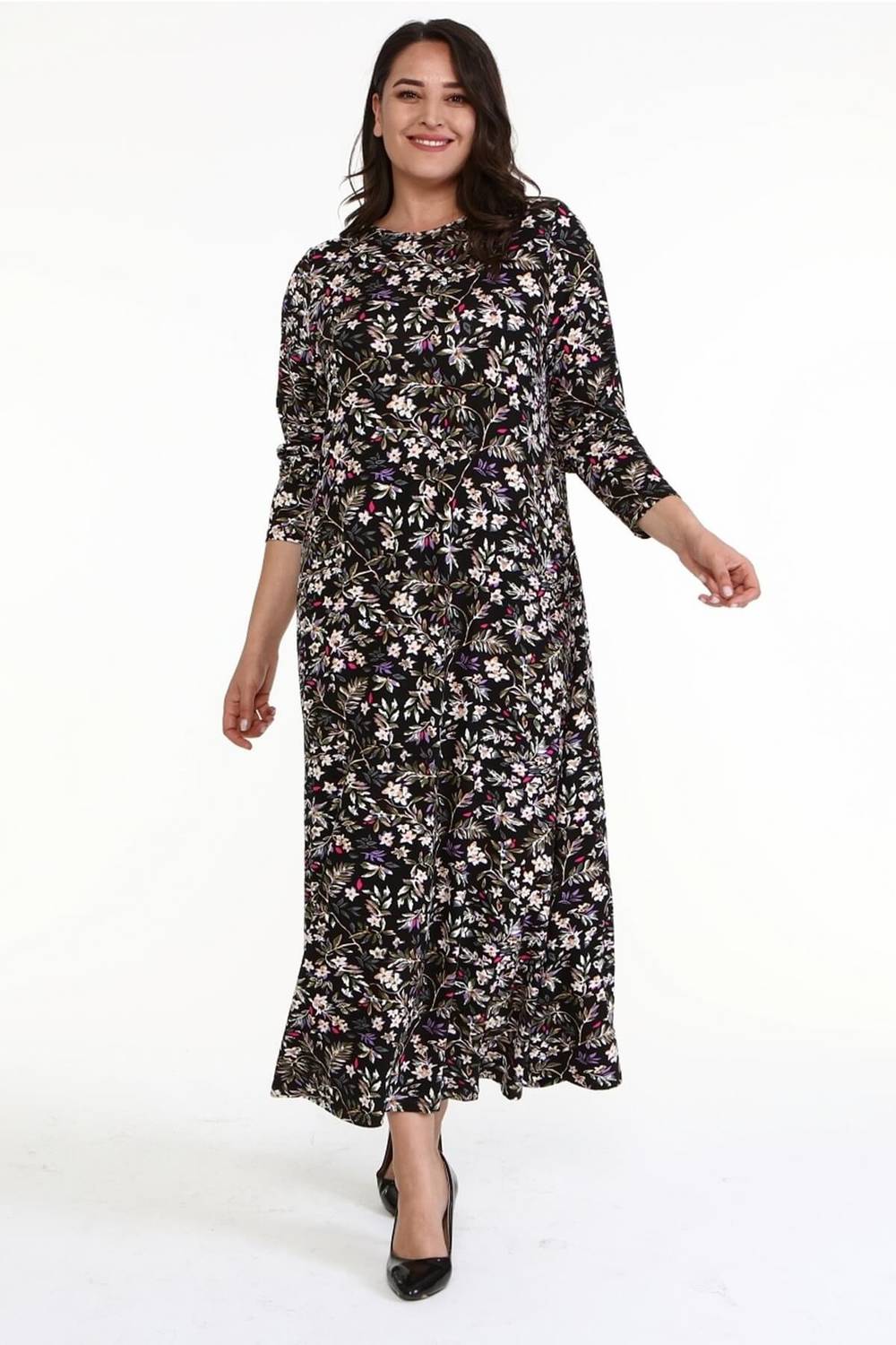 Floral Combed Cotton Dress