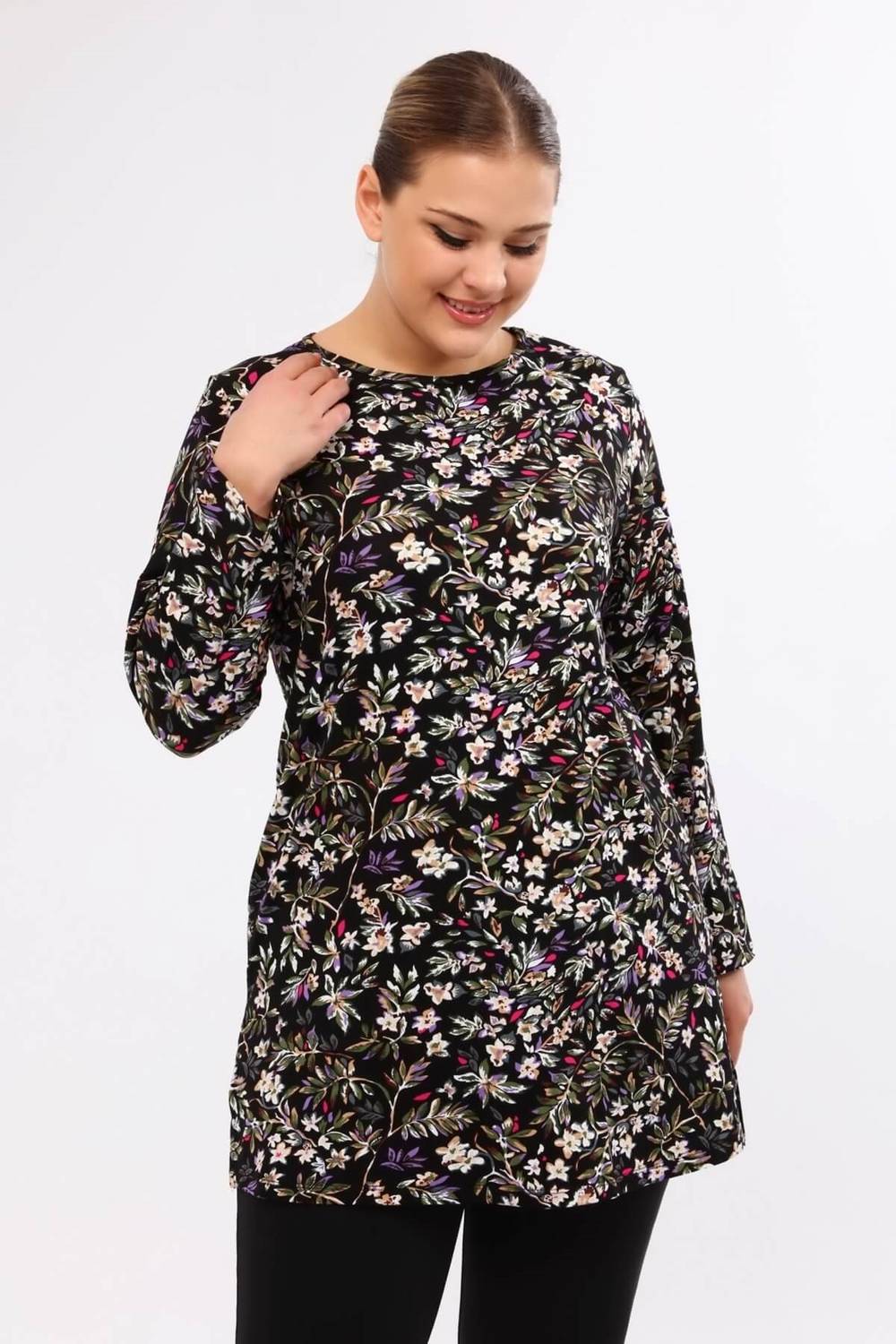 Тunis с рисунком, большой размер, черный цвет, доступен в размерах M, L, XL, 3XL, XXL